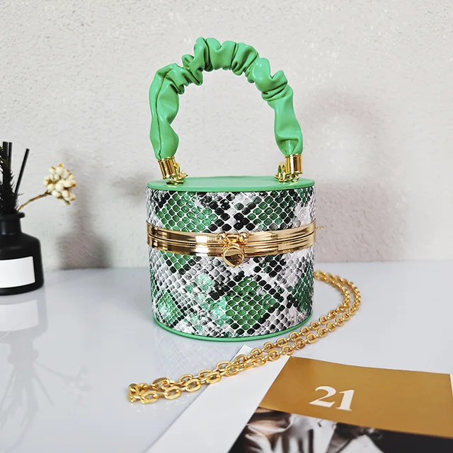 Mały uroczy serpentynowa PU skórzane pudełko torba na ramię torebki i portmonetki designerka damska 2024 Y2K koreańska modna torba Crossbody