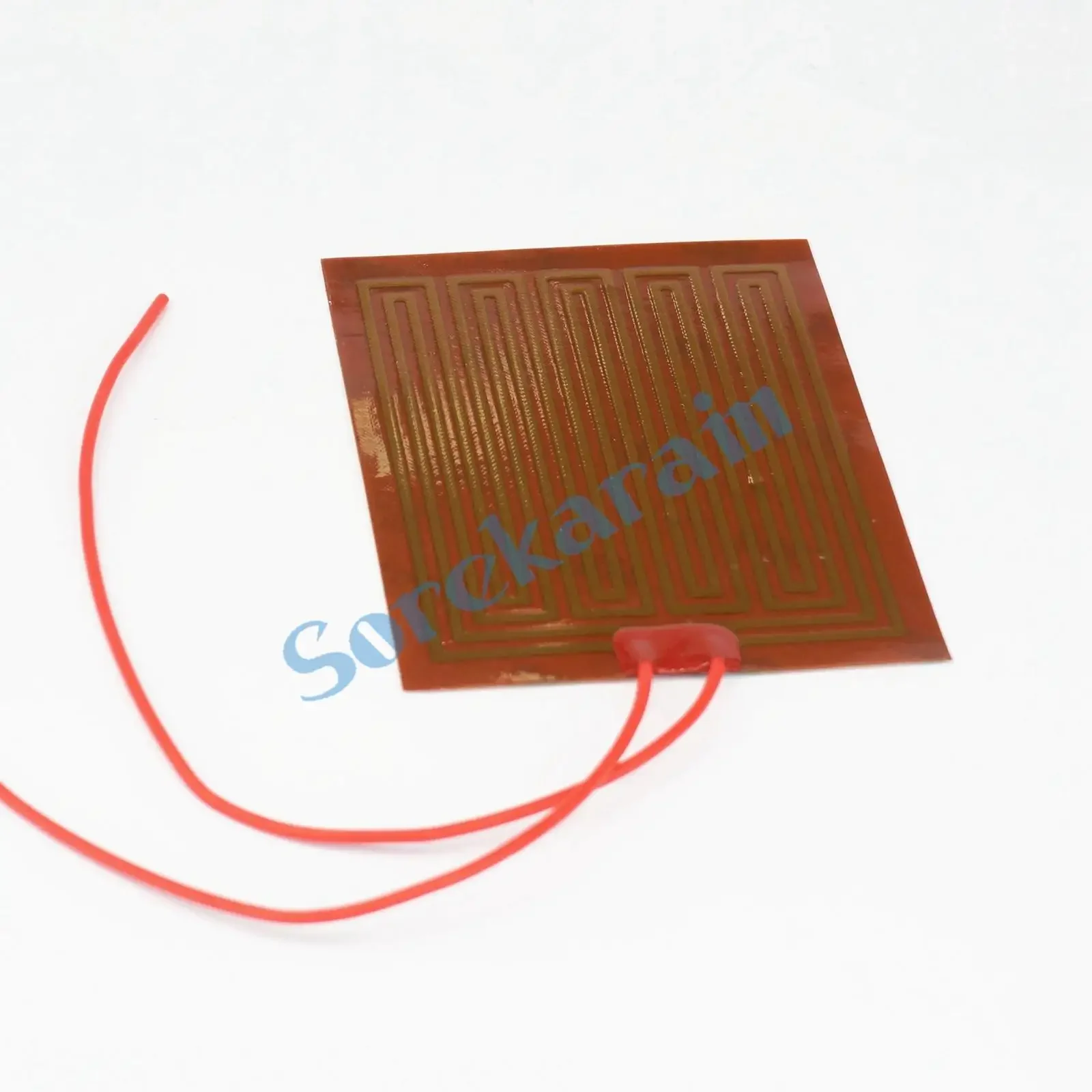 Round/Square 12V/24VDC Flexiable Eeletric Polyimide Film Heater Heating Element for Electrical Wires Oil Tank 3D Print