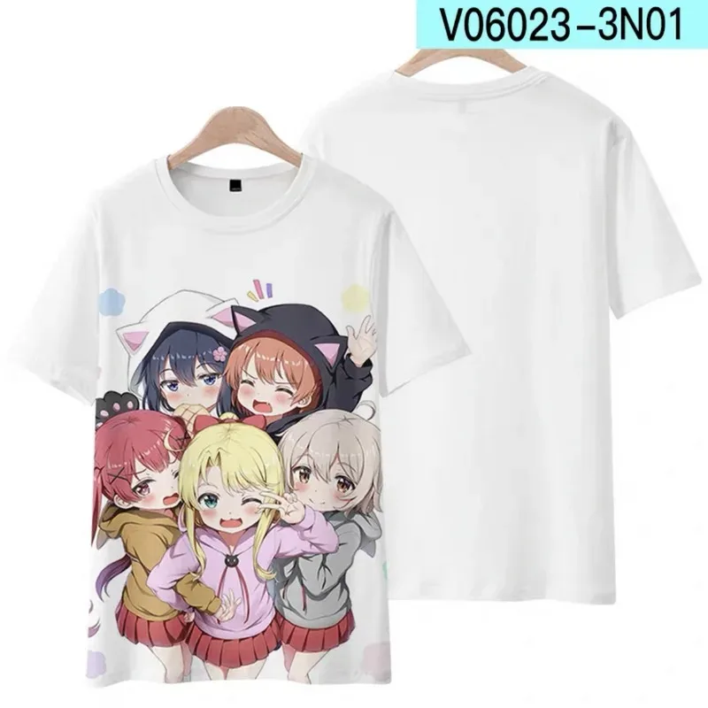 Wataten!: um anjo voou para baixo para mim impressão camiseta verão em torno do pescoço manga curta popular anime japonês