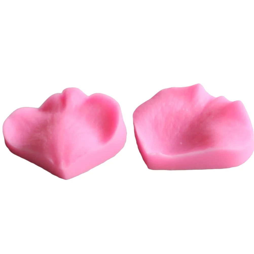 

2Pcs Silicone Cake Mould Petal Shape Pink Food Grade Flexible Fondant Mousse Chocolate Dessert Mold Oven Microwave Safe