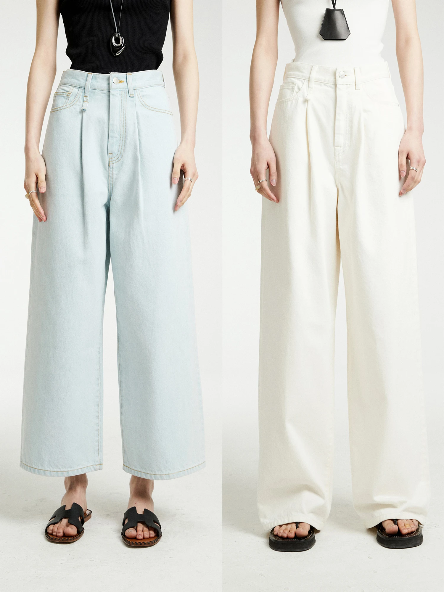 

MRS Studios Polar Sle Повседневные джинсовые джинсы с высокой талией и застежкой-молнией Весна-лето Одежда Многофункциональный костюм из девяти предметов