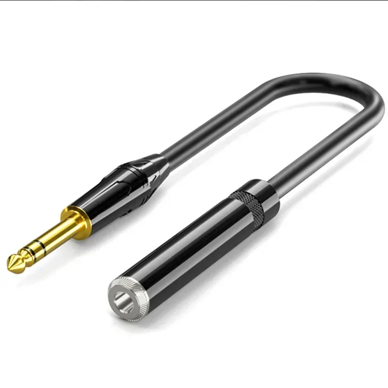 6.35mm TRS Male To 6.35mm TRS Female Extension Cable 1/4 Inch Stereo Audio Cable for Headphone Microphone Amp Mixer Etc