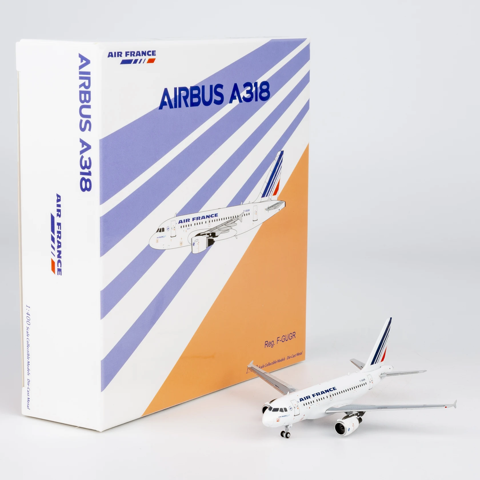 Modelo Coleccionable de Avión de Aleación 48025, Regalo NG Models 1:400 Air France "SkyTeam" Airbus A318-100, Modelo de Avión a Escala Fundido a Presión F-GUGR