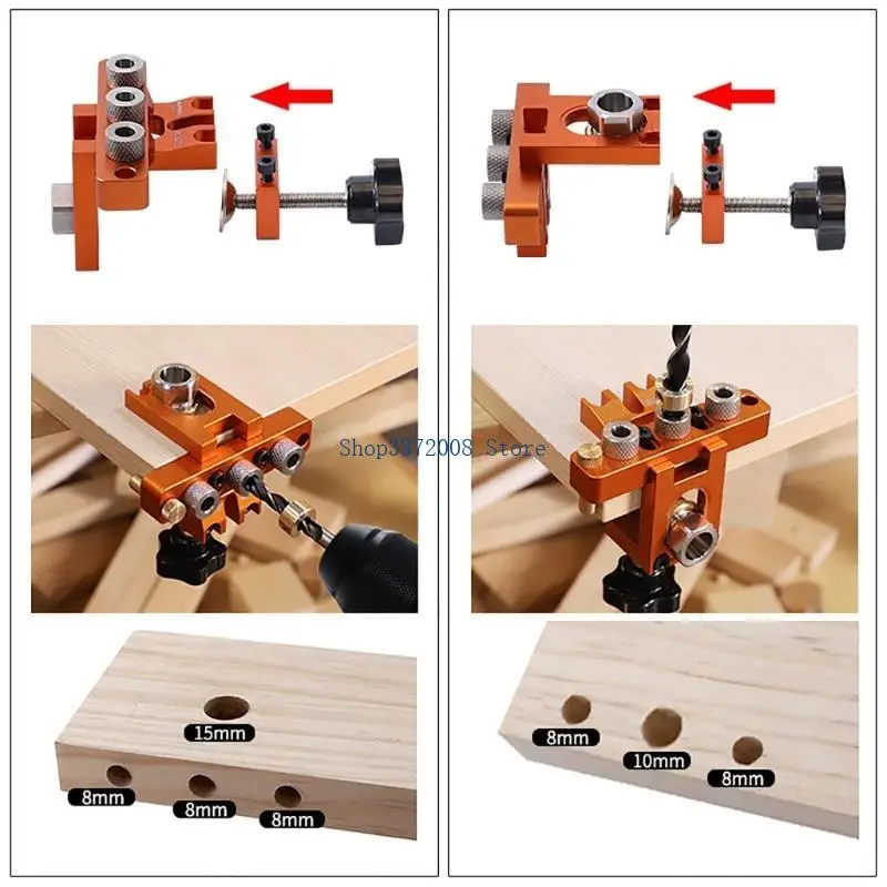 Woodworking Hole Locators Centering Doweling Jig for Carpentry Tool