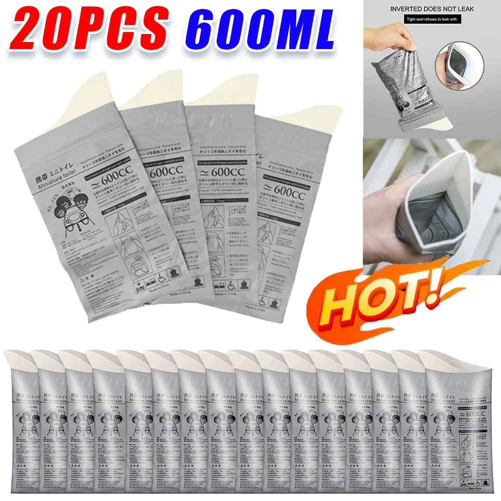 

Уличные аварийные сумки для писсуаров, 600 мл, одноразовые дорожные мобильные туалеты для женщин и мужчин, портативная сумка для писсуара, детская сумка для рвоты