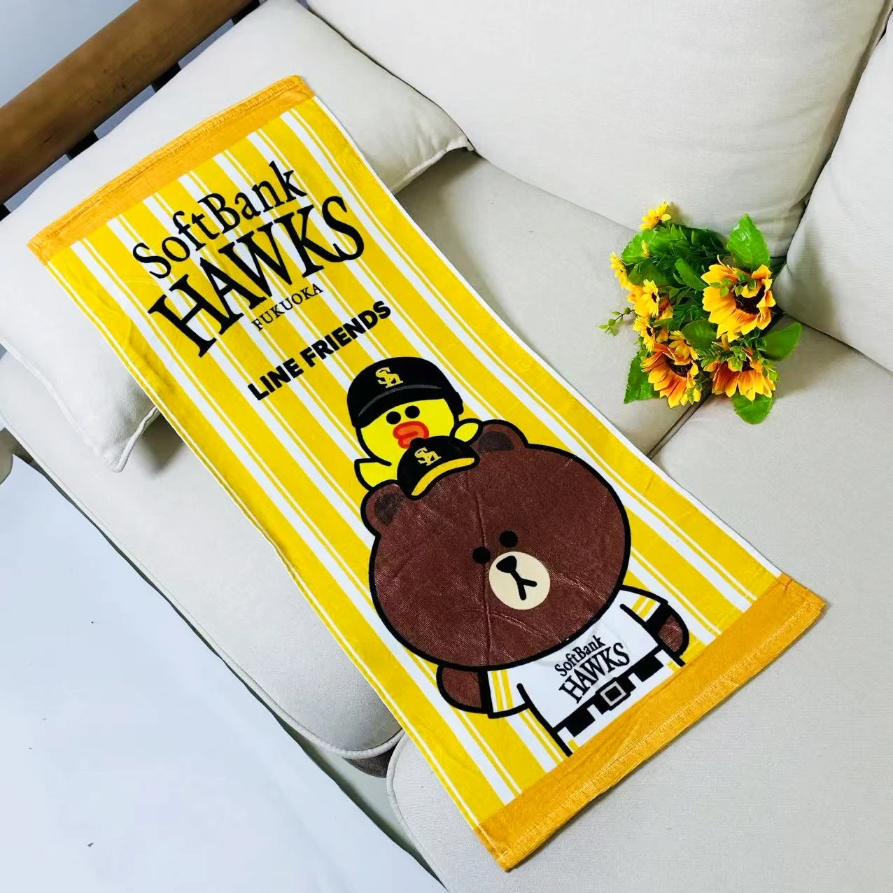 Pure Cotton Cartoon Brown Bear Face Towel Anime Surroundings Soft Absorbent Towels for Face And Body Home Textile