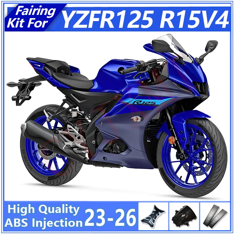 Motorcycle Spoiler Fairing For Yamaha YZFR125 2019-2021 2022 Fairings Body Kits YZF R125 R15 V3 19-22 Bodywork Cover Accessories