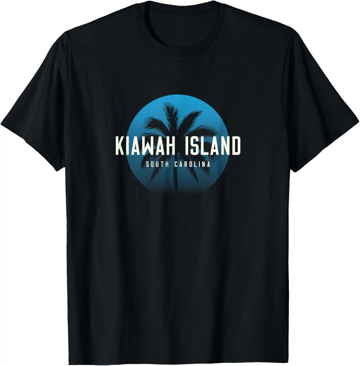 

Kiawah Island SC Vintage Palm Tree Beach Design T-Shirt