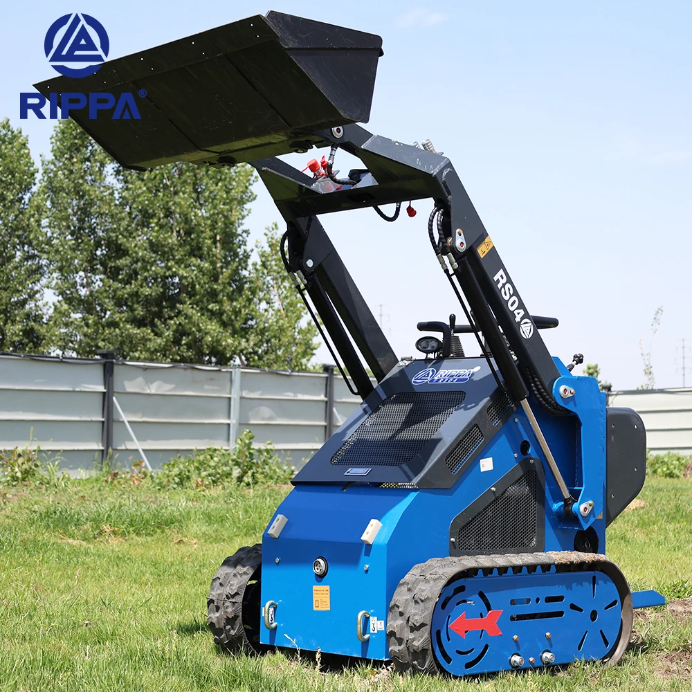 

Chinese Front End Loaders 1ton Small Sliding Machine Rippa Crawler Mini Skid Steer Track Loader With Attachments