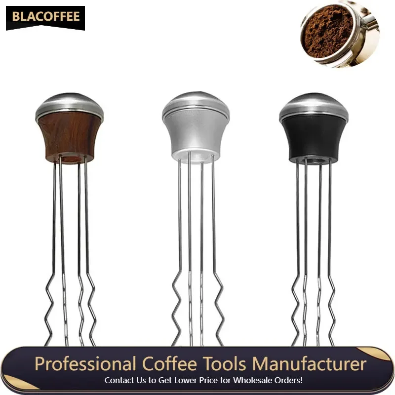 

Coffee Tamper 58mm 51mm Solid Wood Handle Coffee Needle Distributor Leveler Tool Powder Dispenser DIY Hand Tools