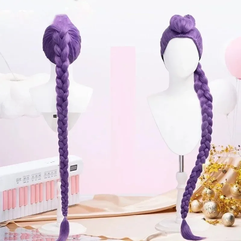 Halloween Disponibile Anime Kpop Demon Girl Group Hunters Parrucca Cosplay Rumi Zoey Superstar Mira Cosplay Resistente al calore Sintetico