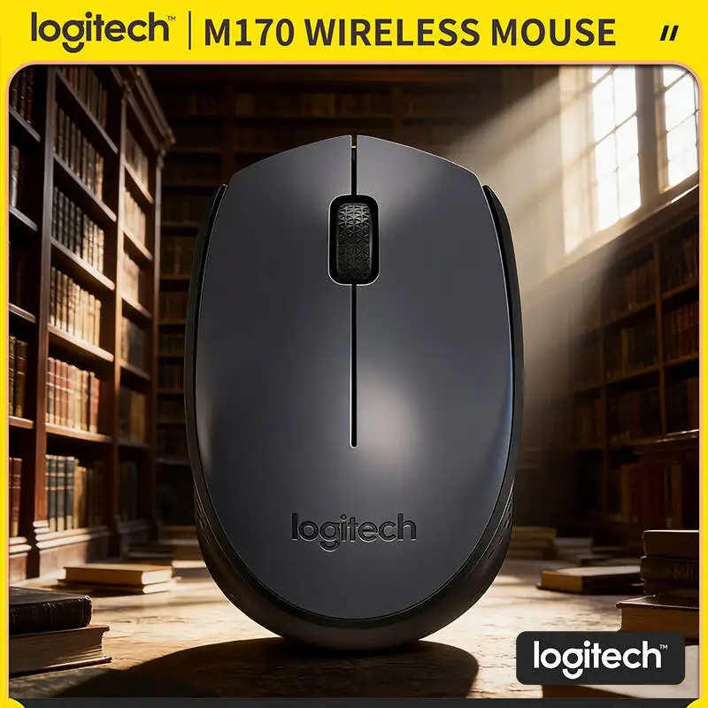 

Logitech M170 Wireless Mouse 12-Month Battery Durability 2.4GHz 1000DPI for Home Office School Travel Use