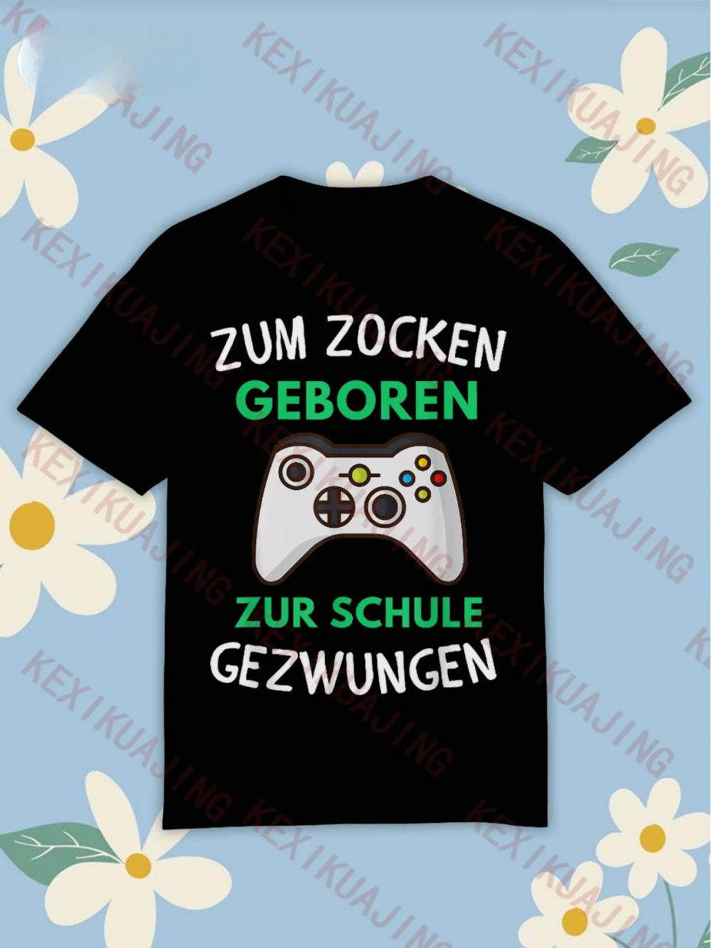 New Unisex T-shirt Born Gamers Forced To Console Games Classic Design Soft Comfortable High-quality Men's T-shirts for Summer