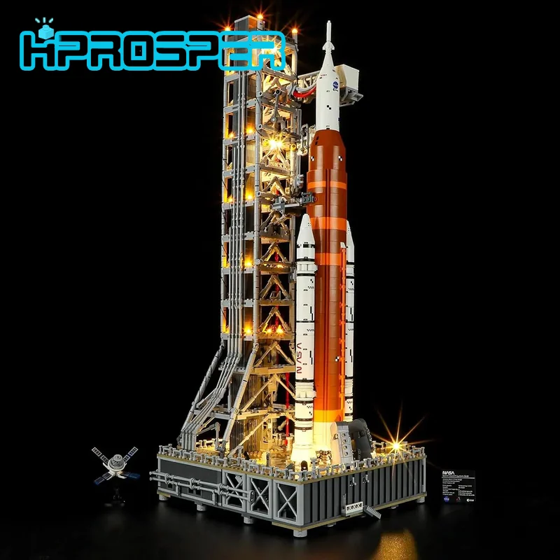 Hprosper LED Light for 10341 NASA Artemis Space Launch System Decorative Lamp With Battery Box (Not Include Building Blocks)