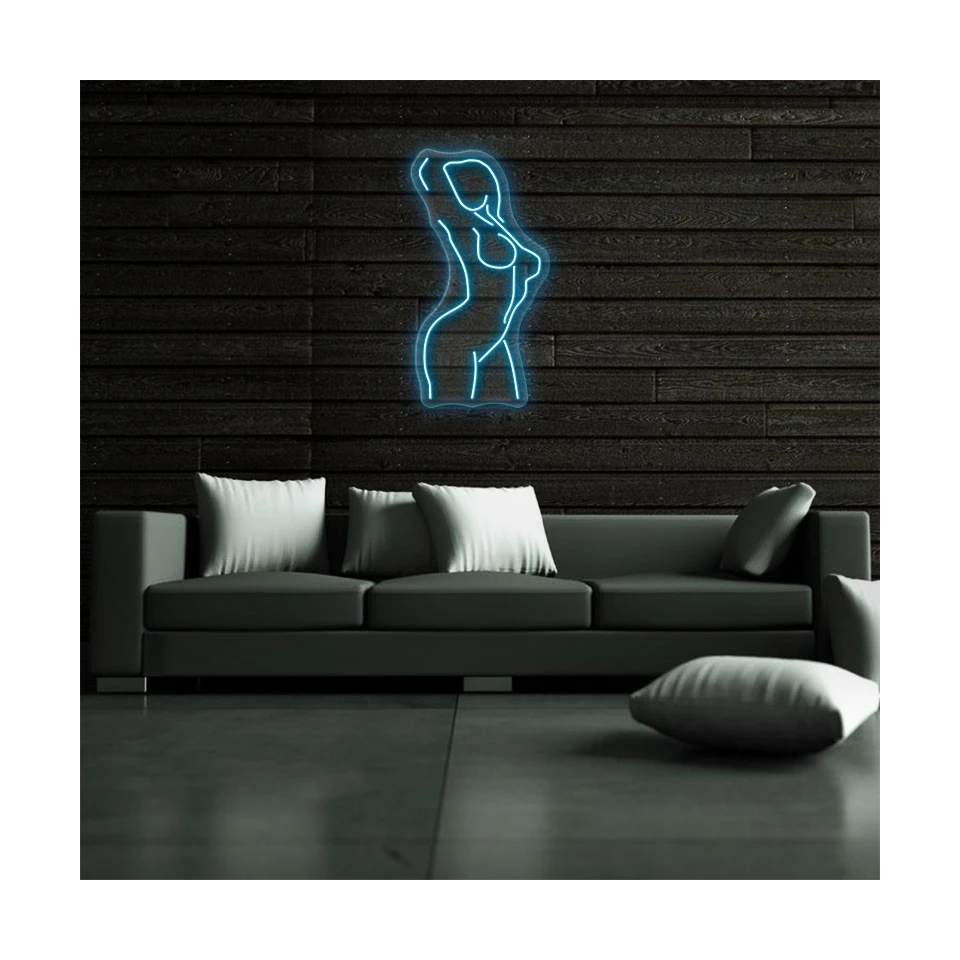 Nude girl LED neon light net red atmosphere interior decoration high-quality materials LED neon light