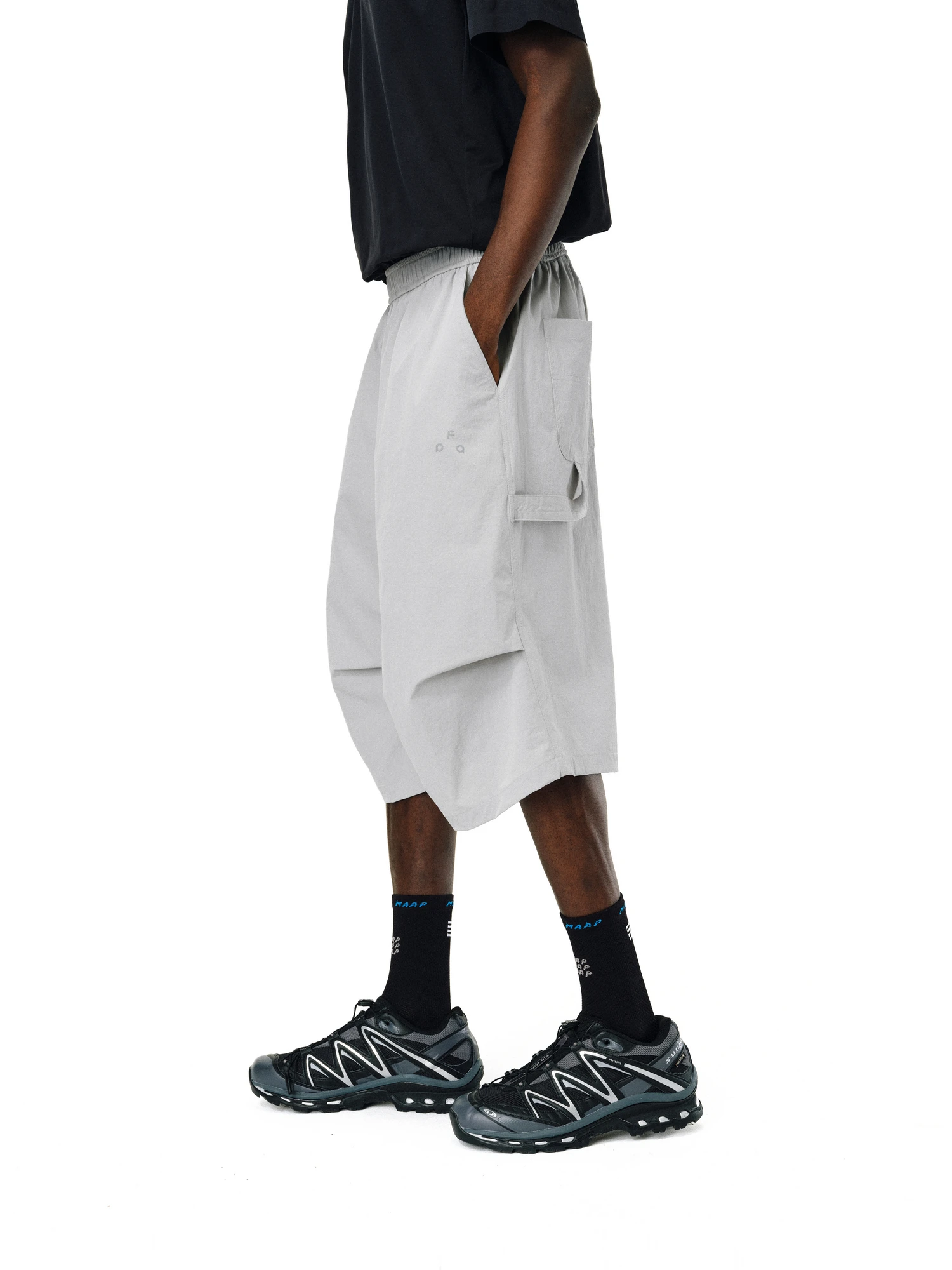 FPA Pantalones de ocio de verano sueltos informales de siete pies con protección solar, ligeros, transpirables, resistentes al agua, para exteriores, para hombre