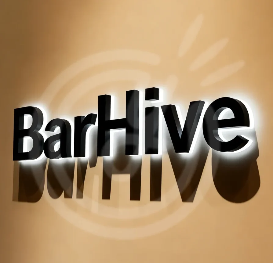 رسائل ثلاثية الأبعاد علامة أكريليك مخصصة النيون الفاخرة شعار العلامة التجارية الأعمال Led علامات لافتة ضوء ملصق رسالة لافتات شركة مضيئة