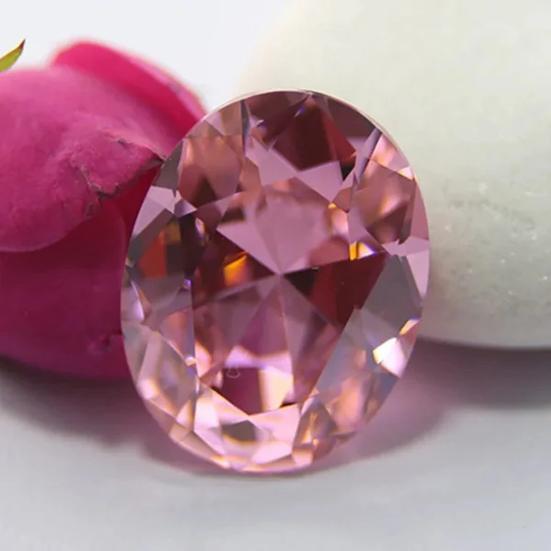 Natürliche Rosa Saphir 13 × 18mm Oval Cut Sri-Lanka VVS Edelstein Für Schmuck Machen – Detail 6