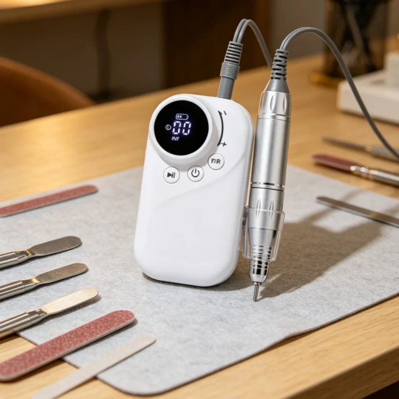 S-301 Rechargeable Portable Nail Drill Machine Electric Manicure Pedicure Polishing File