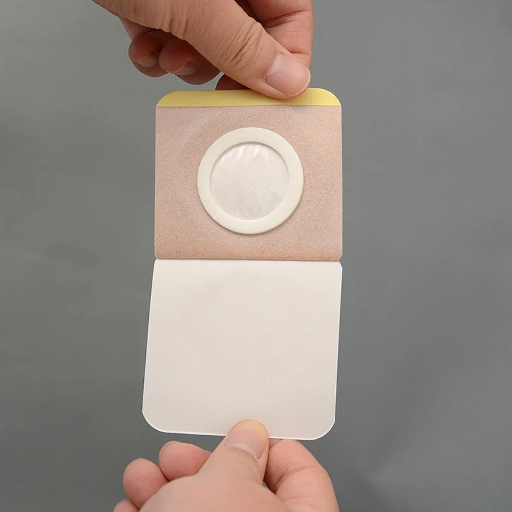 50pcs Replacement Disposable Castor Oil Pack Seepage Resistant Self-Adhesive Castor Oil Wraps Universal Belly Button Protectors