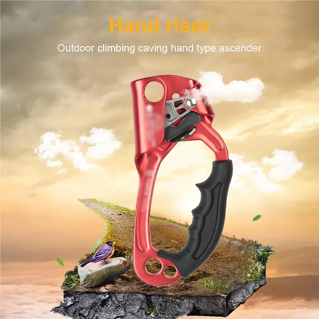 Hand Ascender Climbing Clamp Rappelling Gear Camping Accessories Mountaineering Load-bearing Fine Workmanship left hand