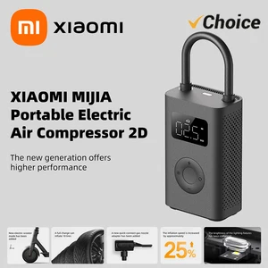 New Xiaomi Mijia Inflatable Treasur Air Compressor 2D 2000mAh Portable Inflator Air Pump 2D For Bicycle Car Motorcycle Ball  -CN