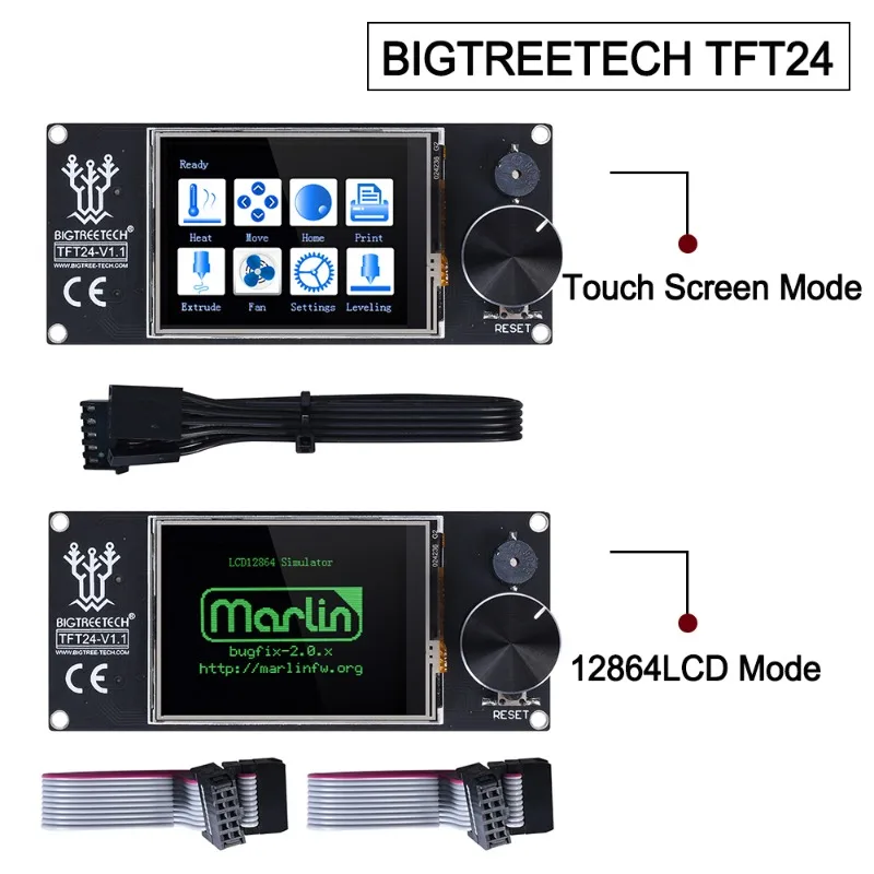 

BIGTREETECH TFT24 TFT35 TFT35 E3 Touch Screen, Dual Mode 3D Printer Accessories