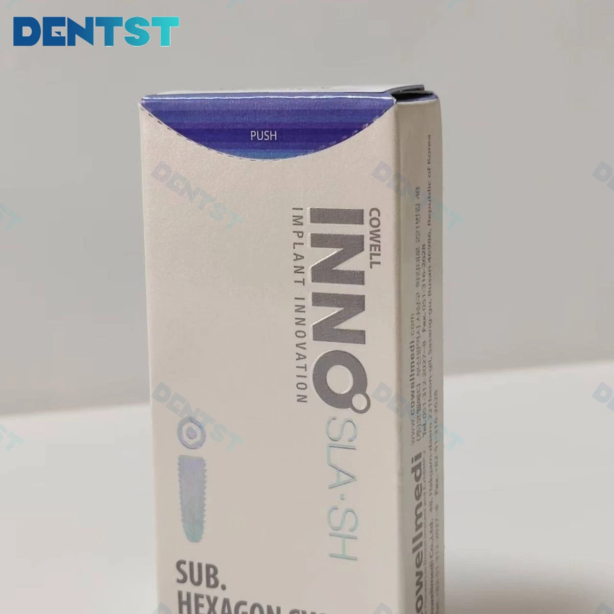 Cowellmedi INNO System Hydrophilic Active Surface Precision Titanium Internal Hex Submerged Root Cylinder No-Mount Component