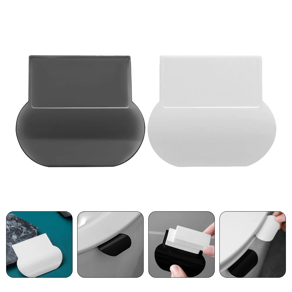 6 Pcs Toilet Lid Lifter Self Adhesive Silicone Cover Handle Avoid Touch Replacement Seat Hinges PC Material