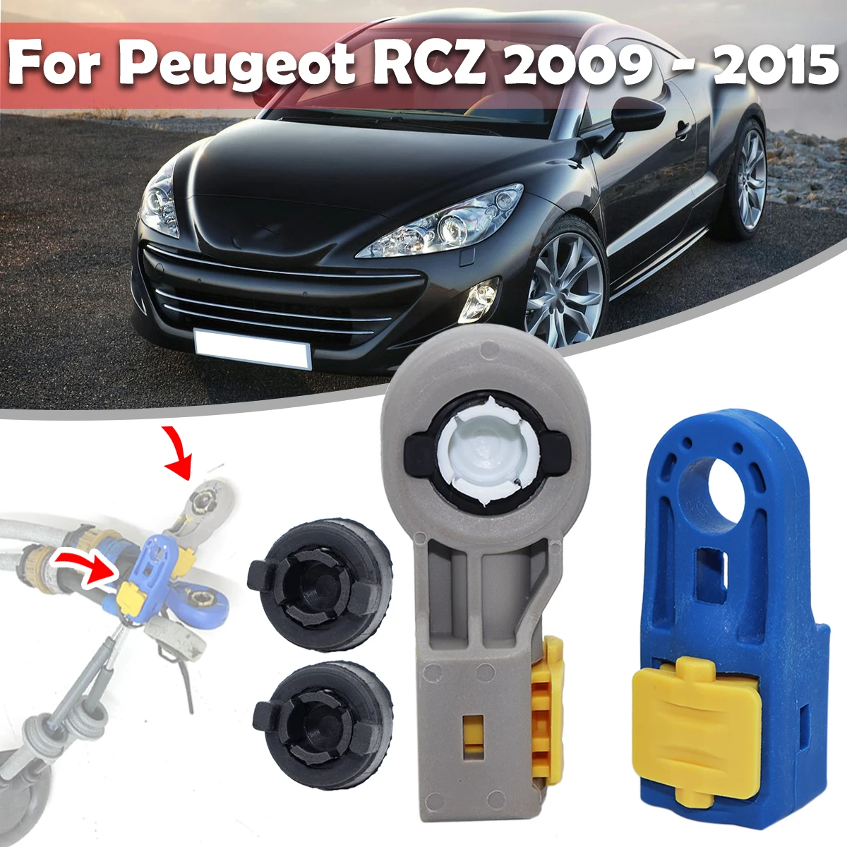 

Manual Gear Linkage For Peugeot 308 RCZ 2009 -2015 Control Cable Gearbox Shift Transmission Lever End Connector Collect Adjuster