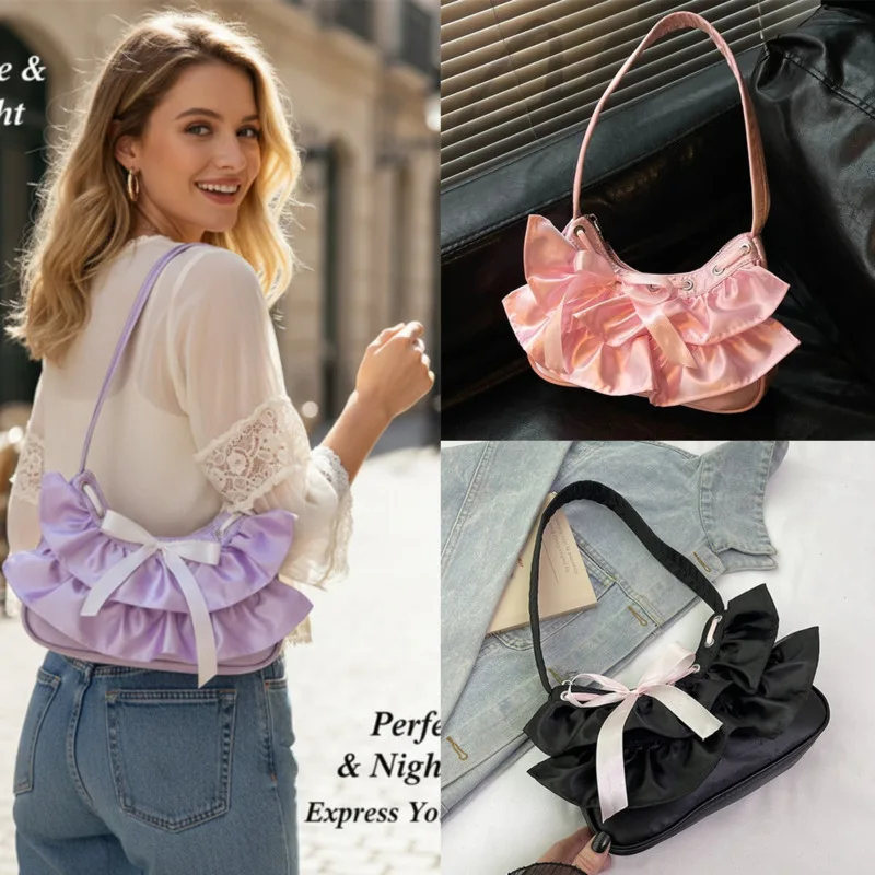 

Bow Tote Bag Y2K Star Sun Backpacks Sweet Casual Canvas Bucket Bag Student School Backpacks Shoulder 2 Shoulder Commuter Bag New