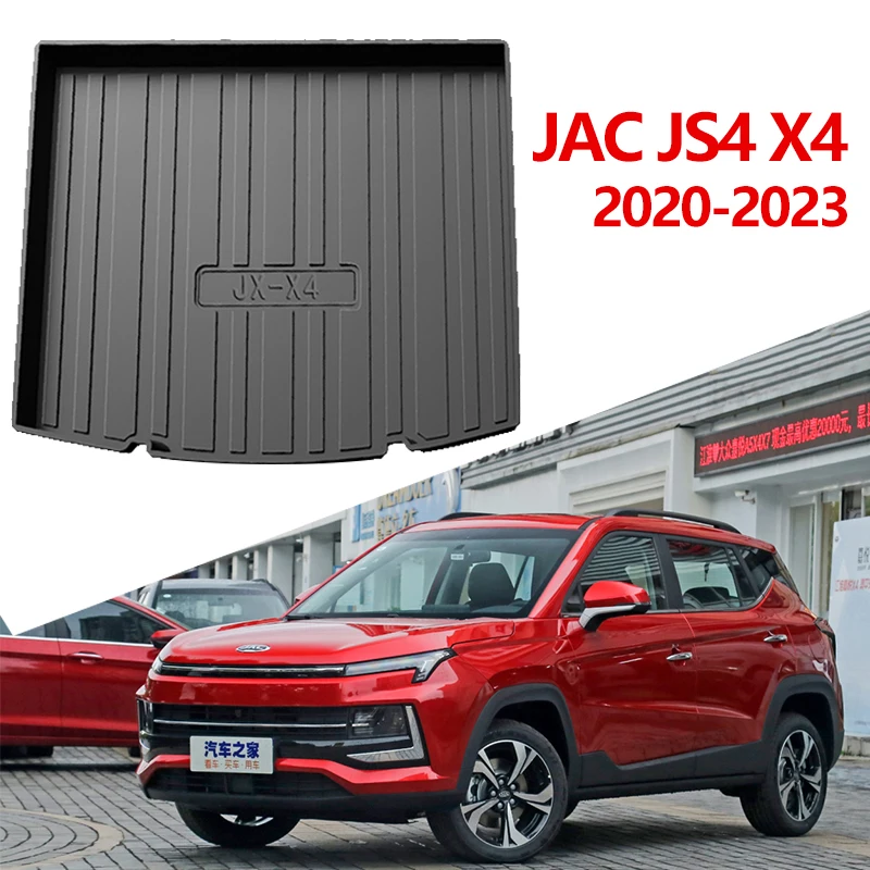 TPE Car Trunk Mat For JAC JS4 X4 2020 To 2023 Waterproof Protective Liner Pad Tray Rubber Accessories Interior