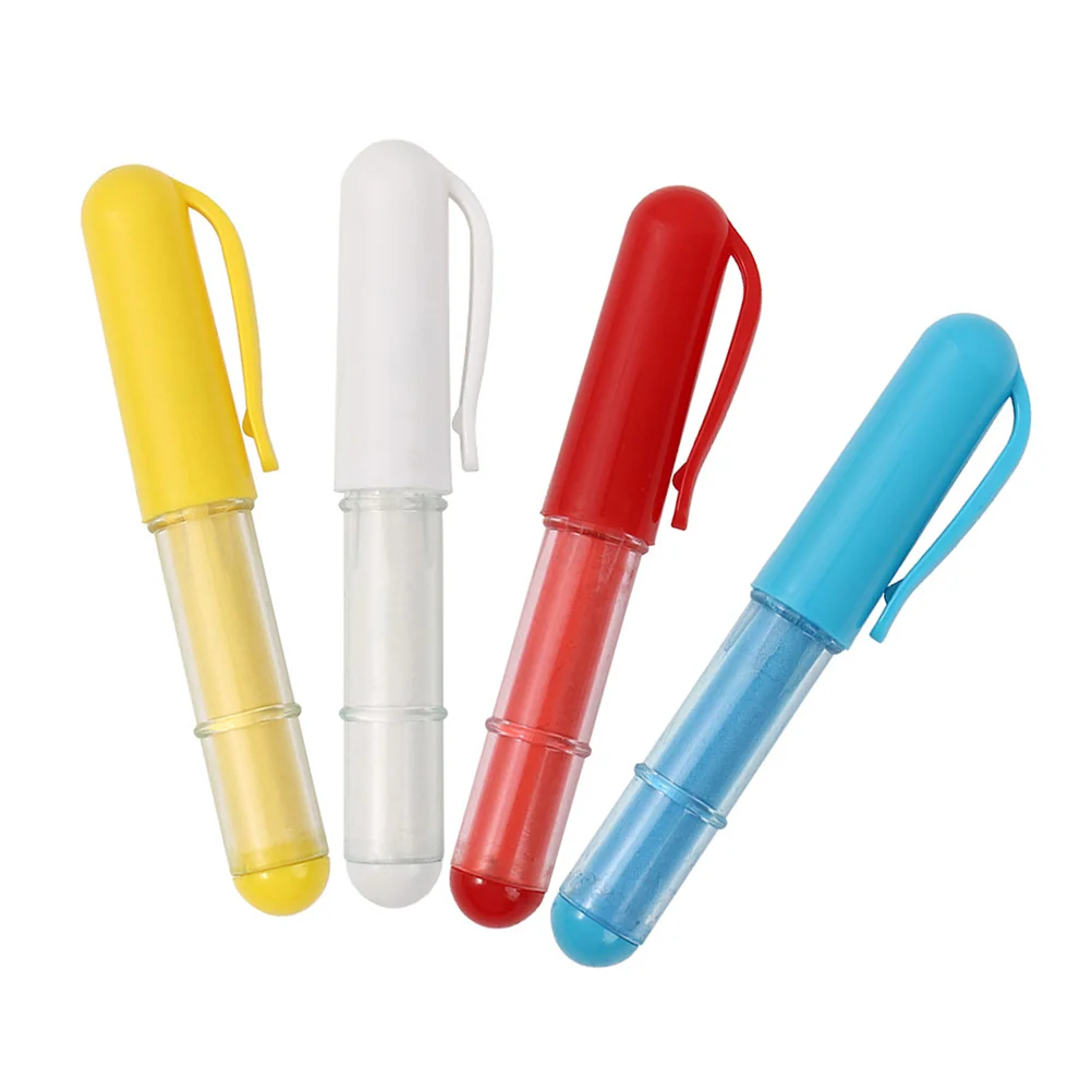

4Pcs Tailor Chalk for Sewing Washable Drawing Marker with Replaceable Gear Applicator Ideal for Fabric Marking Sewing