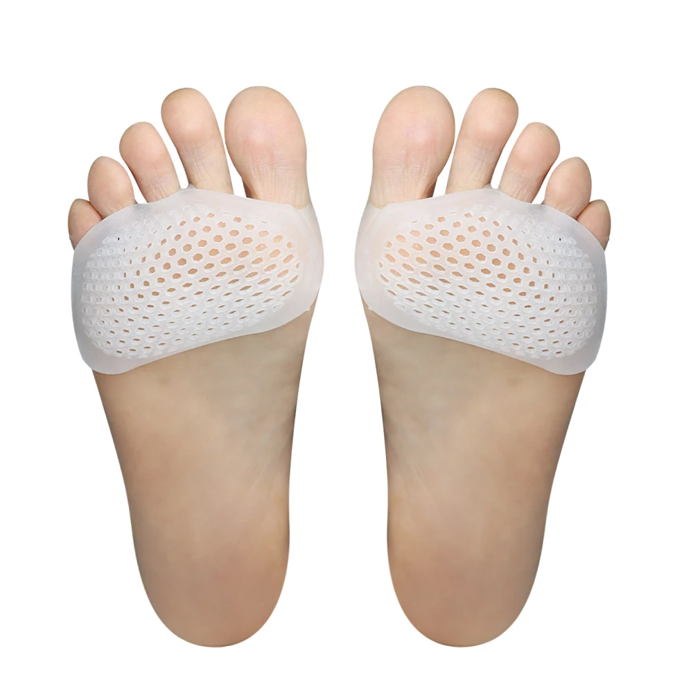 Pexmen 2/4/10Pcs Gel Metatarsal Pads Ball of Foot Cushions for Women and Men Soft Forefoot Pads Pain Relief Foot protectors
