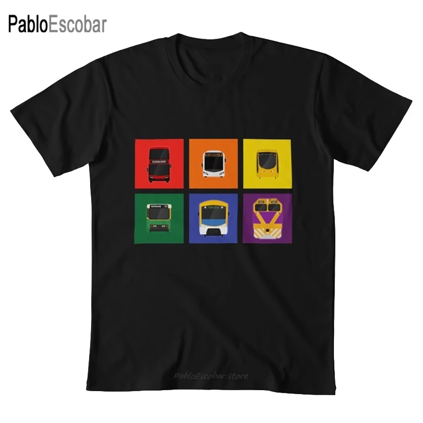 Футболка мужская с рисунком гордости, хлопковая тенниска с рисунком транспорта, австралийского Мельбурна, грузовика, автобуса, летняя брендовая майка