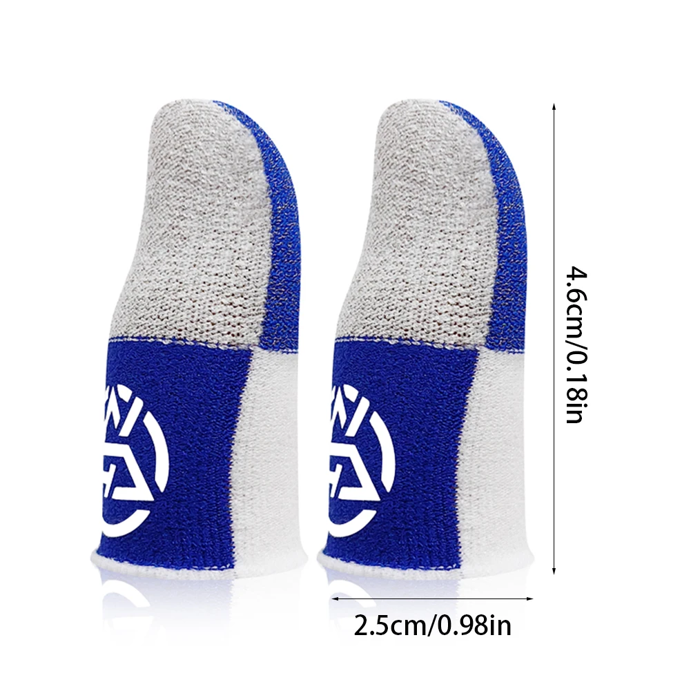 2PCS For PUBG Mobile Game Fingertip Gloves Sweatproof Anti-slip Touch Screen Finger Sleeve Breathable Gaming Fingertip Cover