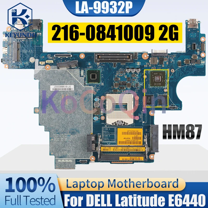 For DELL Latitude E6440 Notebook Mainboard LA-9932P 07TTNJ SR17C HM87 216-0841009 2G Laptop Motherboard