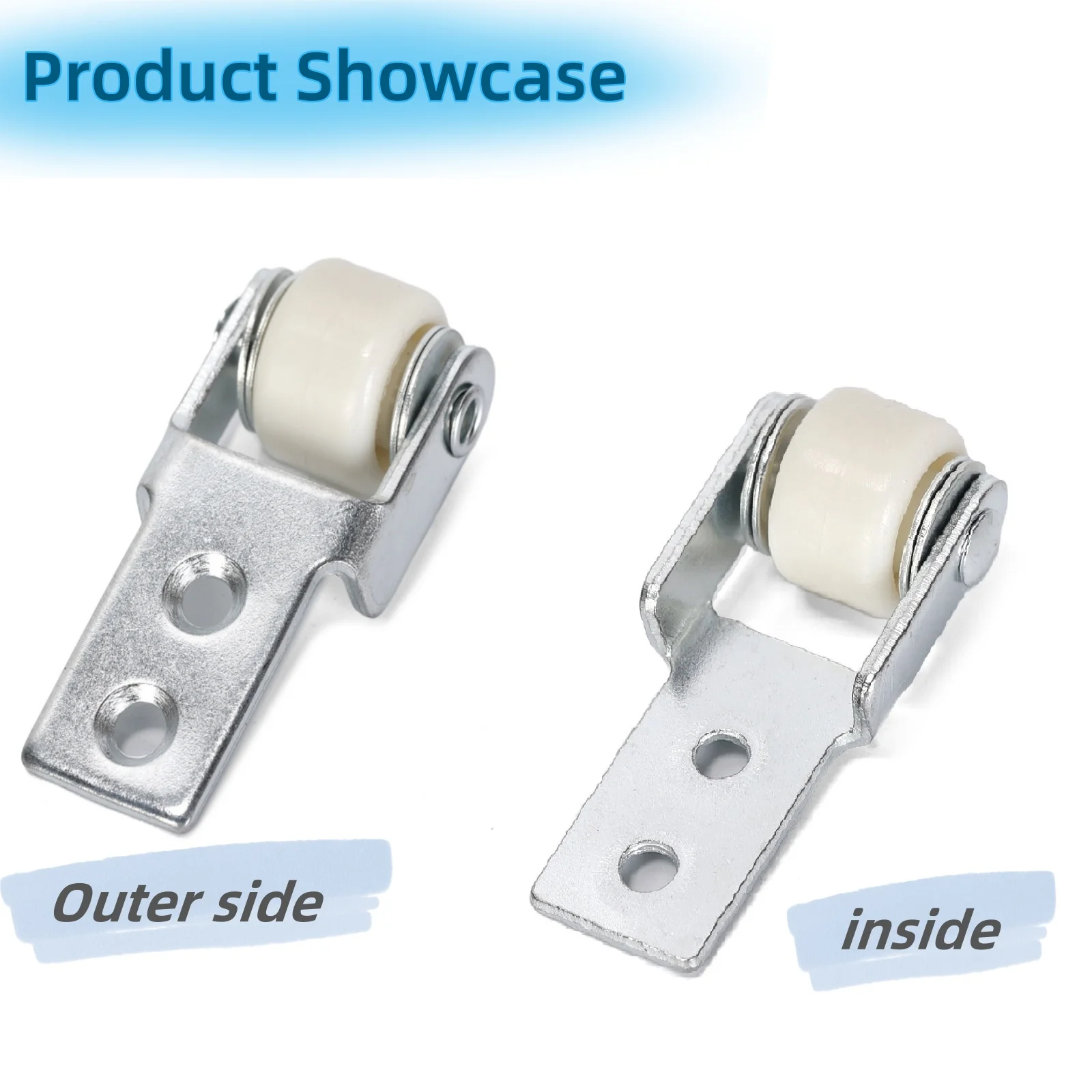 Ruimou 12 قطعة الأبيض 15 مللي متر قطر النايلون المسار الأسطوانة دليل عجلات ل انزلاق بار الأبواب مرآة خزانة الأبواب أدراج الأبواب الزجاجية