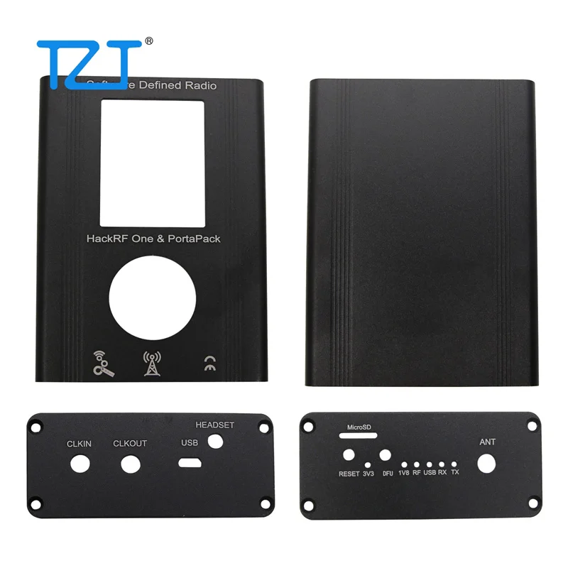 TZT PortaPack + HackRF One SDR + metalowa obudowa + 10M 0.5ppm TXCO + zestaw oprogramowania układowego spustoszenia