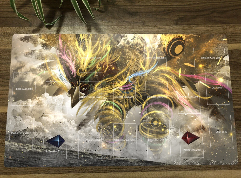 

YuGiOh Fire King Deity Garunix Eternity TCG CCG Mat Trading Card Game Mat Table Playmat Gaming Playing Mat Mouse Pad Mousepad