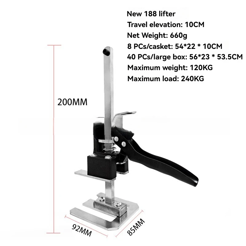 Tile Height Regulator Foot Lifter Wall Tiles Lift Positioning Leveling Lift Auxiliary Tool Lift Leveling Adjuster