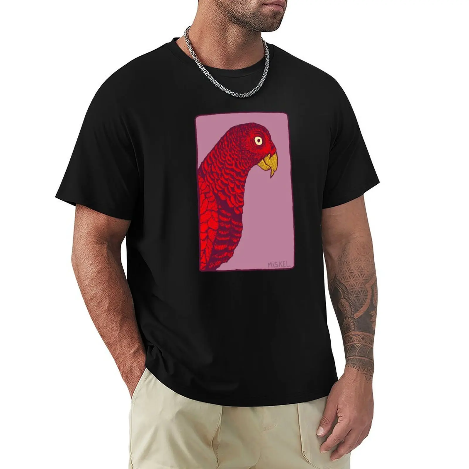 The Red Bird T-Shirt Daily Work Short Sleeve Top