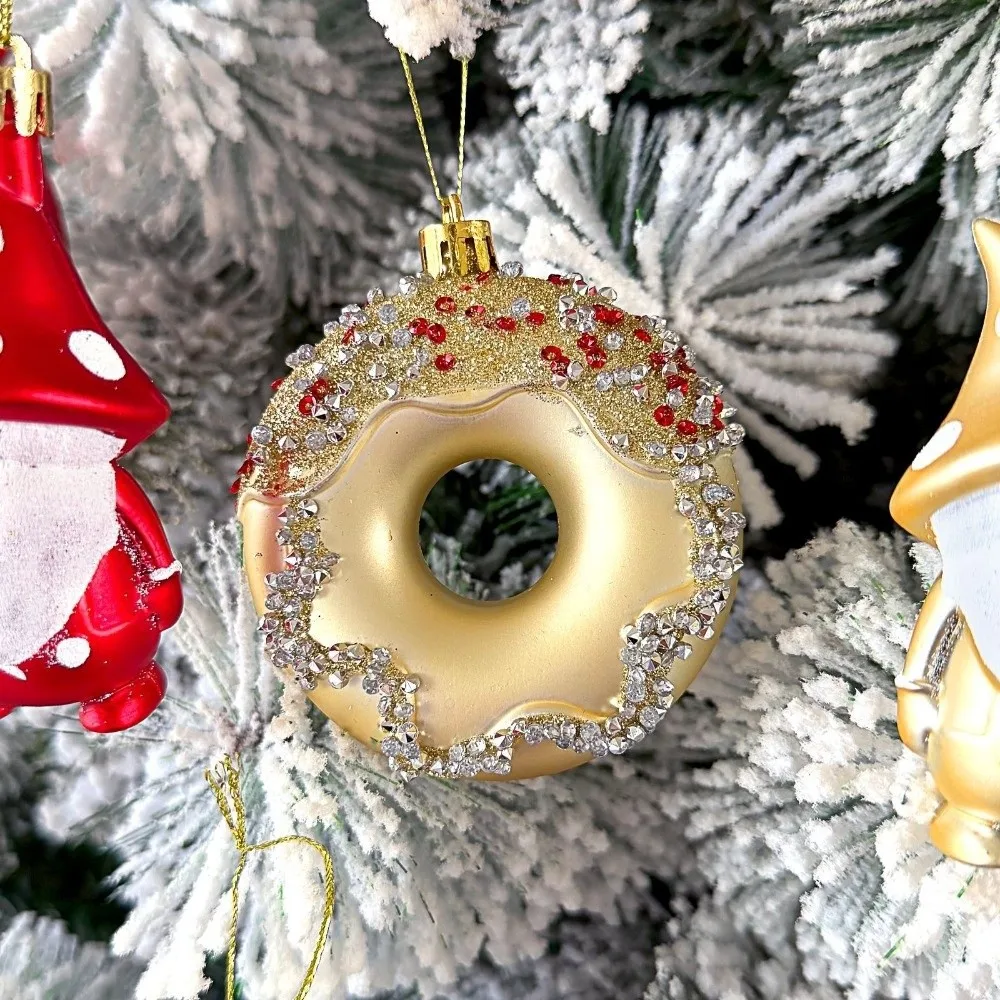 22Pcs/Set Durable 6CM Christmas Ball Shiny Creative Xmas Ornament Ball Christmas Tree Balls Scene Supplies