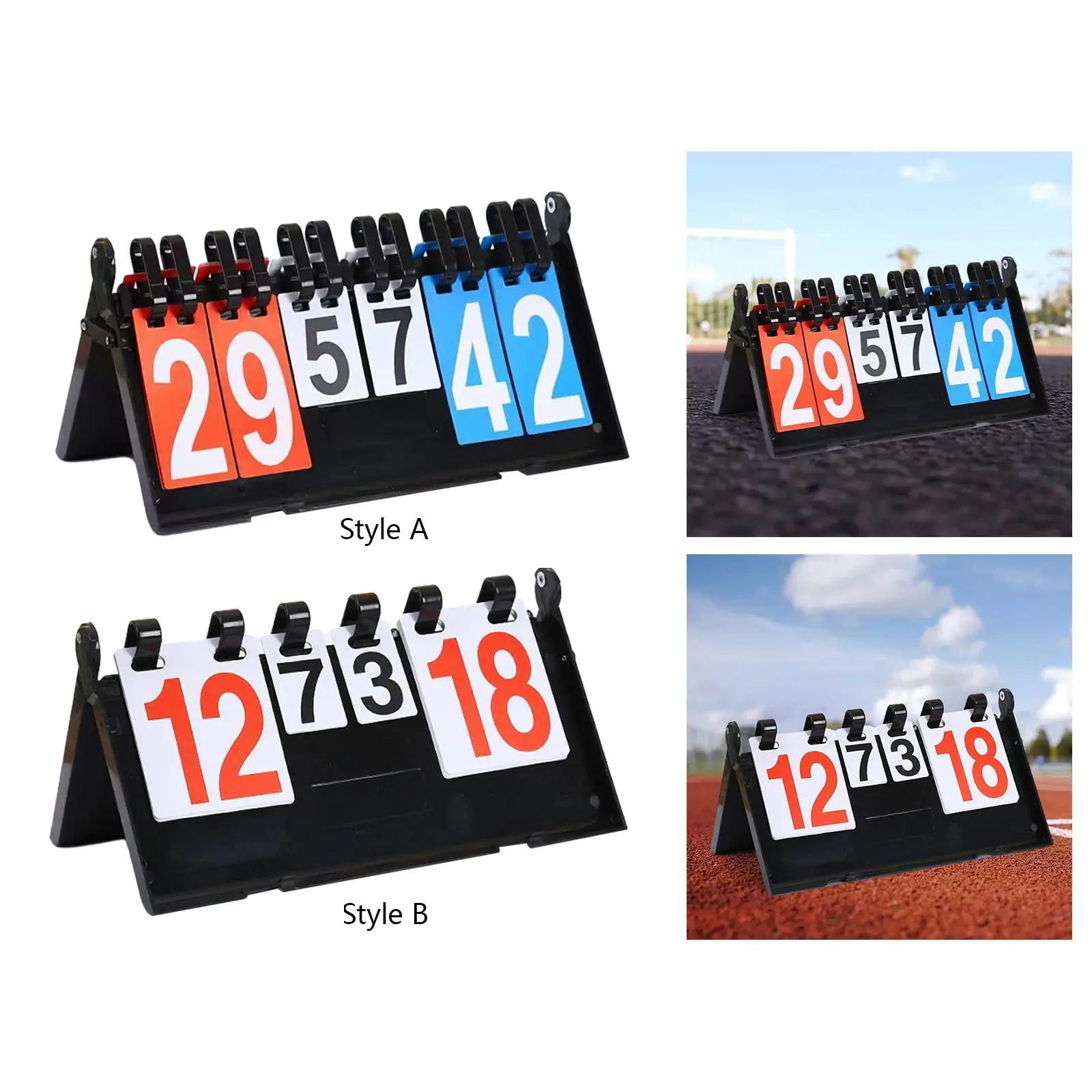 Score Card Foldable Professional Numbers Scoreboard Flip Score Board for