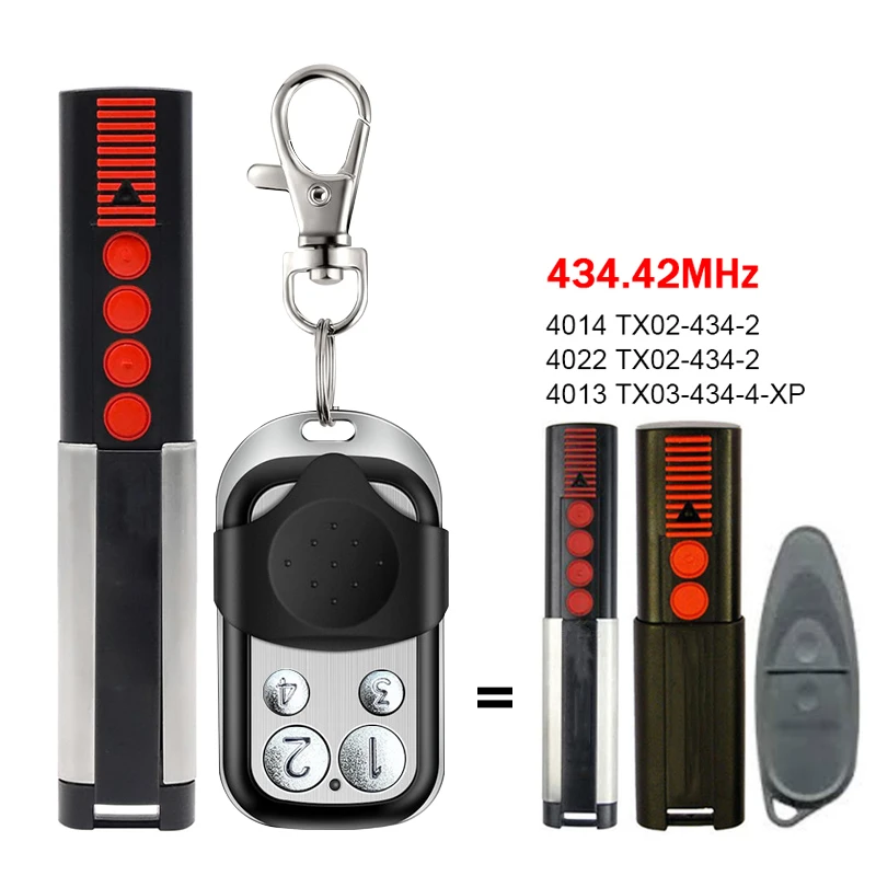 YNG194 For SOMMER TX03-434-4-XP Hand Transmitter 434.42MHz Compatible With SOMMER 4013 4014 4022 TX03-434-4-XP Remote Control