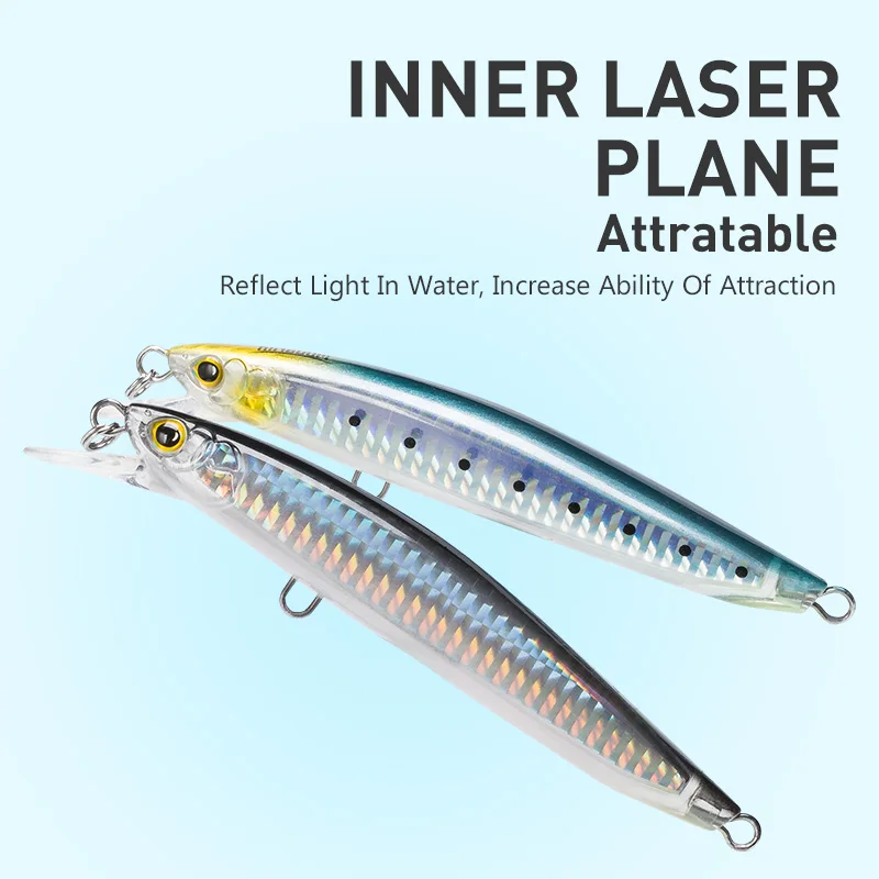 Jerkbait Kingdom Minnow Flotante – Señuelo duro para lubina y trucha - imagen 3