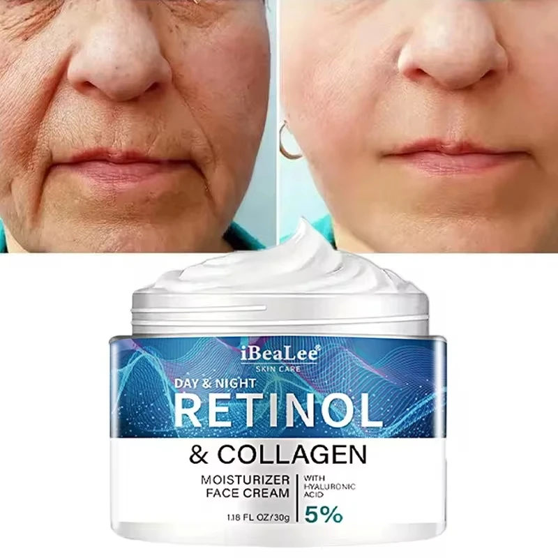 Retinol Anti-wrinkle Cream For Men Collagen Anti-Aging Removal Face & Neck Wrinkle Efficient Moisturize Firming Korean Skin Care