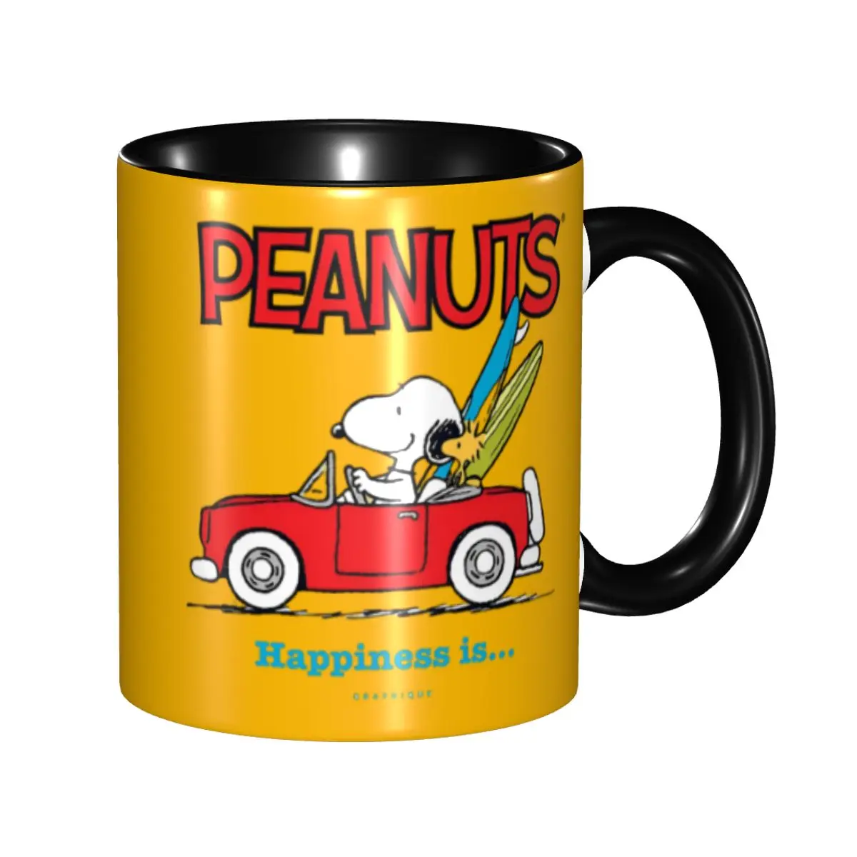 

Cute Cartoon Snoopy Coffee Mugs DIY Custom Ceramic Mug Creative Gift