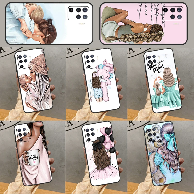 Familie Mom Girl Women For OPPO A57s A54s A53s A17 A57 A77 A31 A5 A9 A96 A76 A15 A16 A52 A72 A78 A93 A74 A94 Case