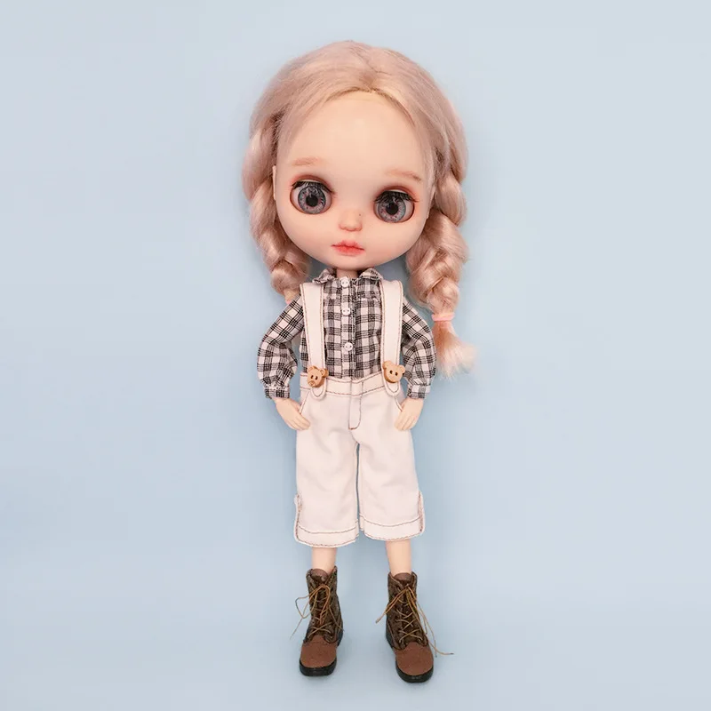 HOUZIWA  NEW OB22 OB24 BJD Doll Clothes Blyth Doll Shirt Suit Set